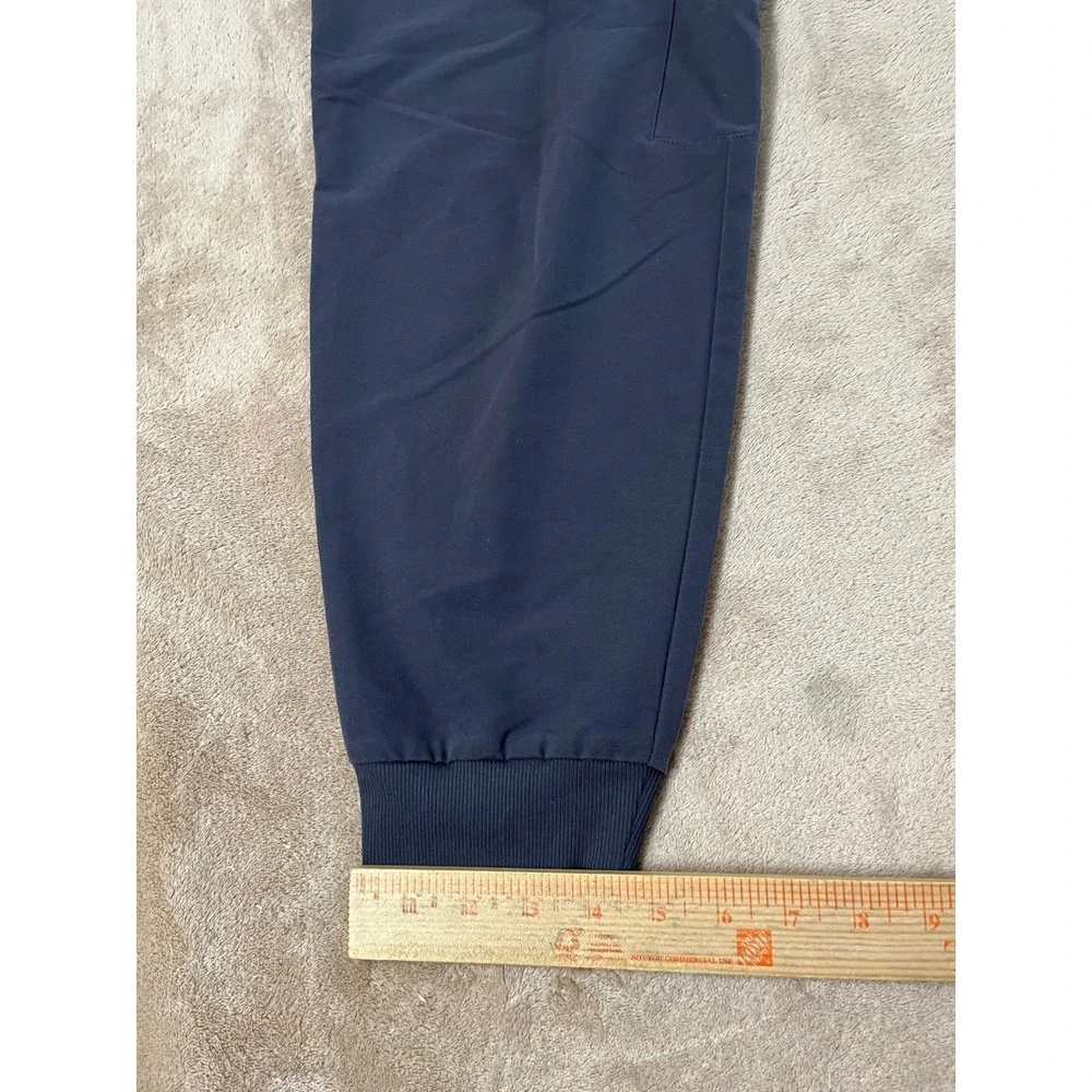 Figs Tansen Jogger Scrub Pants Men's Medium Graphite Gray Red Drawstring EUC